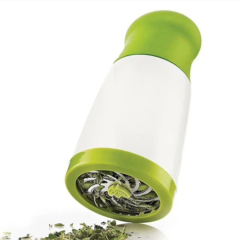 Manual Herb Grinder Spice Mill Parsley Shredder Chopper Vegetable Cutter Coriander Mincer Chili and Cilantro Kitchen Tool Gadget