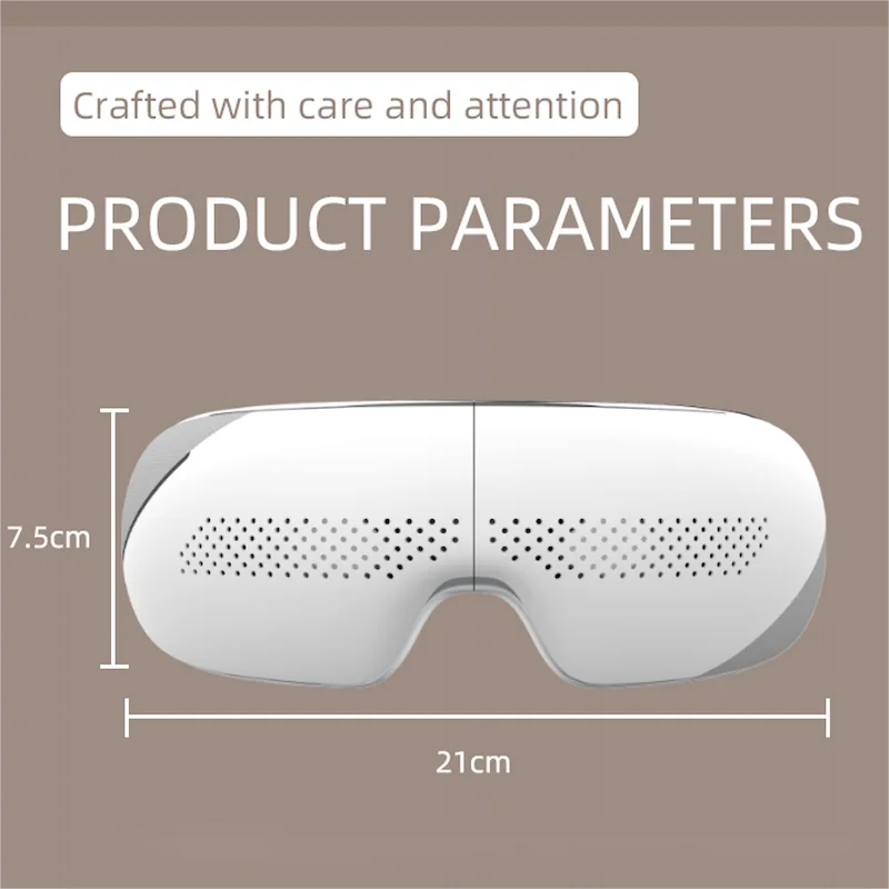 Eye Massager with Bluetooth Music for Migraines and Reduce Eye Strain Heated Vibrate Massager for Dry Eye to Improve Sleep
