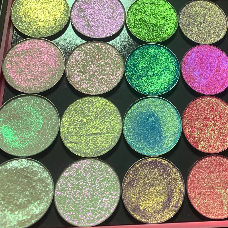 Wholesale infinite Chrome Eye shadow Chameleon cosmetic glitter shimmering color changeable powder Metallic Eyeshadow pale