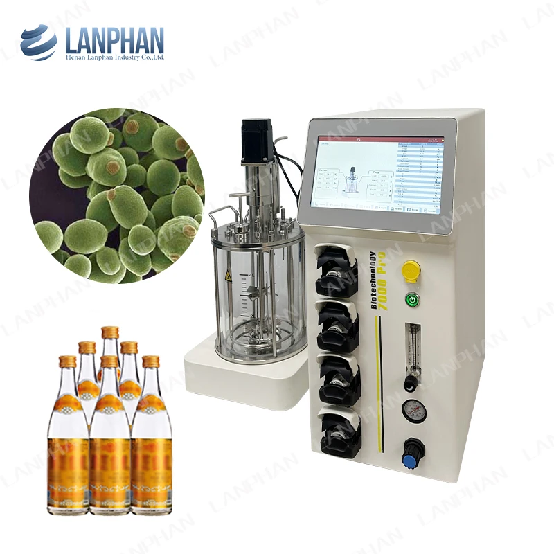 Bench Top Bioreactor Fermenters And Bioreactors Automatic Plant Cell Culture Lab Scale