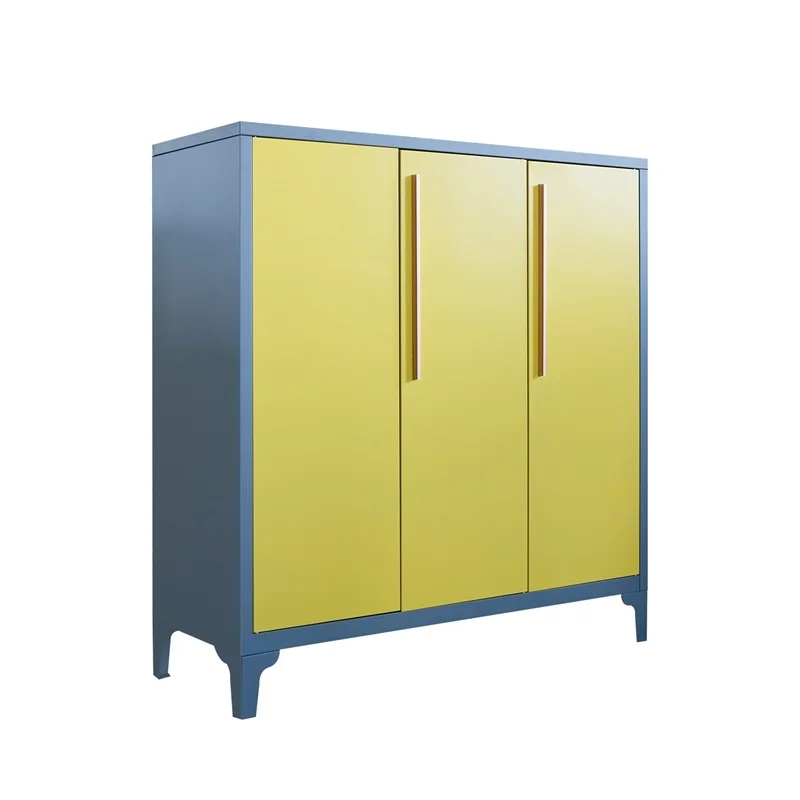 Modern Style Home Shoe Rack Cabinet Metal Shoe Storage Cabinet with Adjustable Shelves