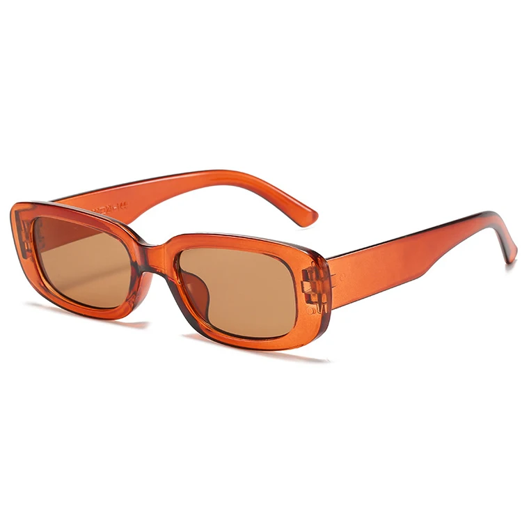 2022 маленькая прямоугольная квадратная оправа винтажная женская унисекс красочная UV400 поликарбонатные линзы карамельные Цвета Маленькие прямоугольные дизайнерские солнцезащитные очки