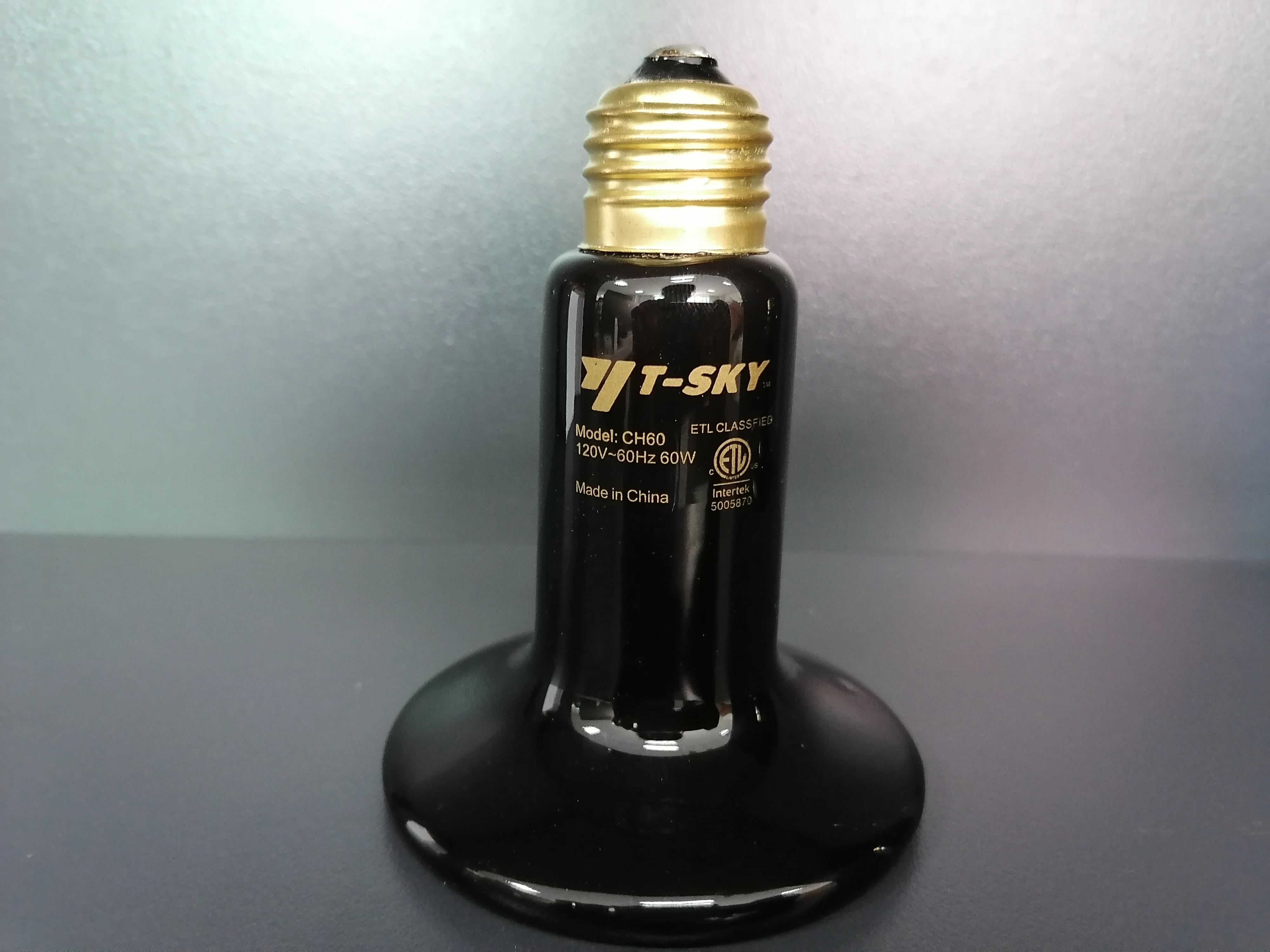 
Customized Safety 60W Infrared Ceramic Heat Emitter Bulb/lamp for pets/Reptile/Poultry 