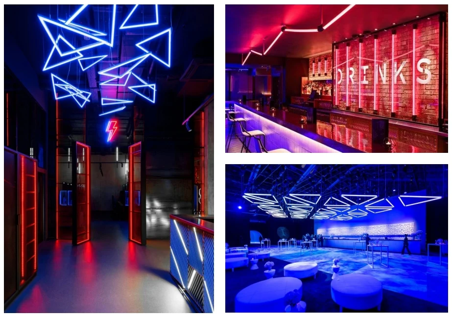 LIKELIGHT 360Degree LED tube Lighting  Dmx D40mm RGB RGBW LED Tube Light Music Interactive LED Video Tube Light