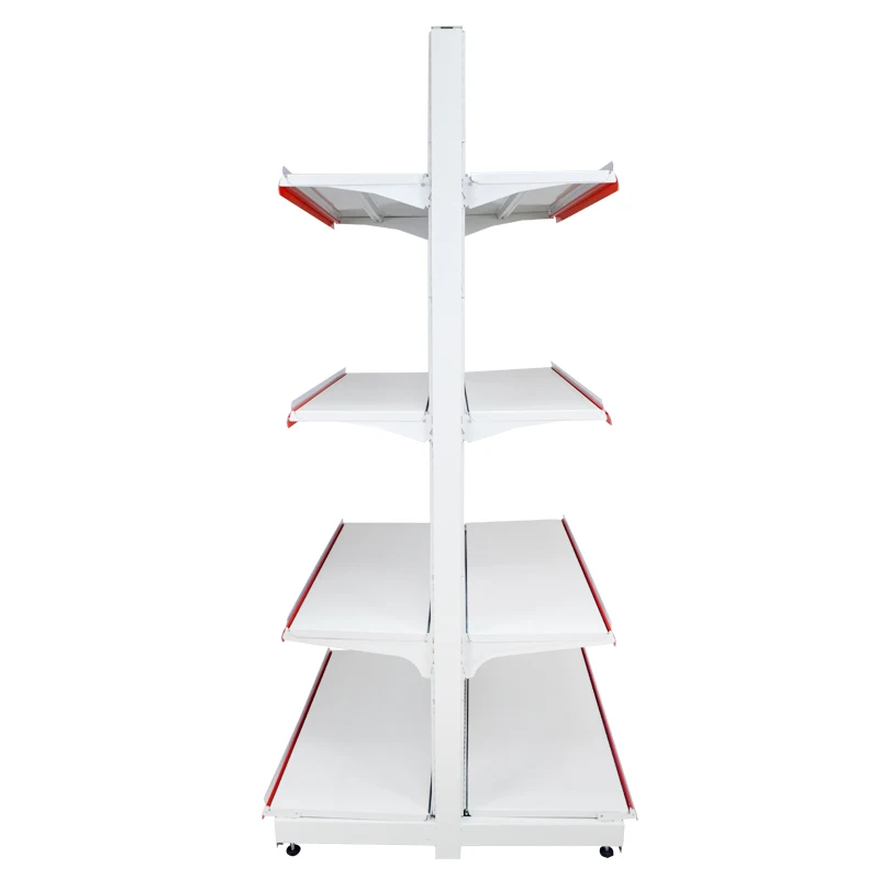 Wholesale Heavy Duty Supermarket Shopping Metal Display White Retail Shelving Racks for Retail