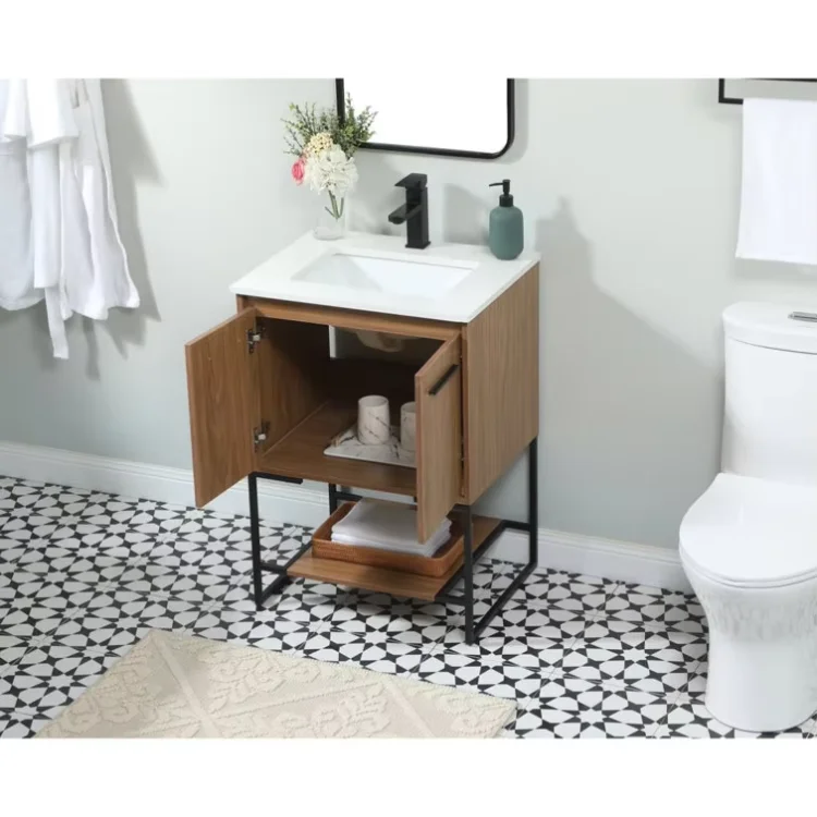 Floor Standing Eco-friendly Mdf Whole House Customization Bathroom Organizer Vanity Cabinet Narrow Dressing Table With Drawer