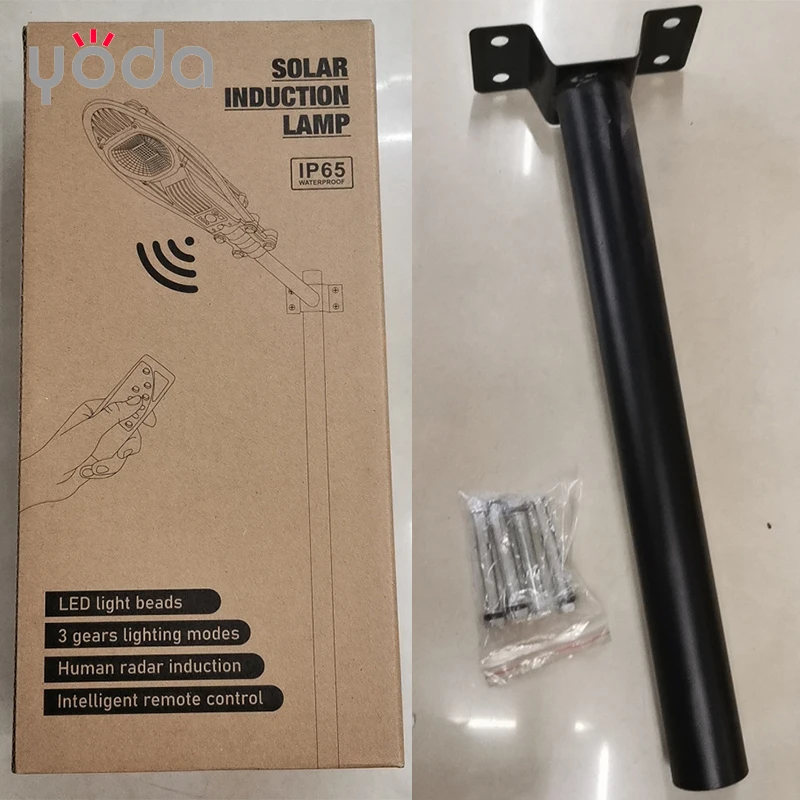 Wireless remote control IP65 outdoor sensor garden 20w 40w 60w rechargeable solar wall light