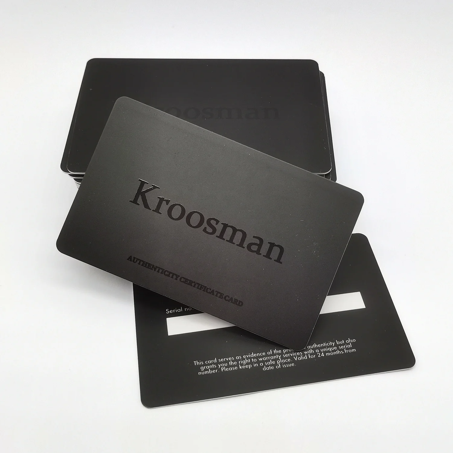 Customized Plastic Certificate of Authenticity Card