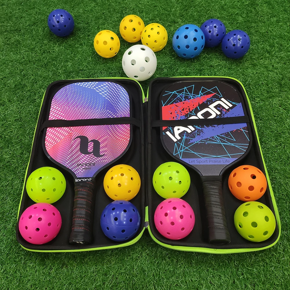 USAPA pickleball set pickle balls 26 40 holes 74mm 26g indoor outdoor pickleball paddle ball