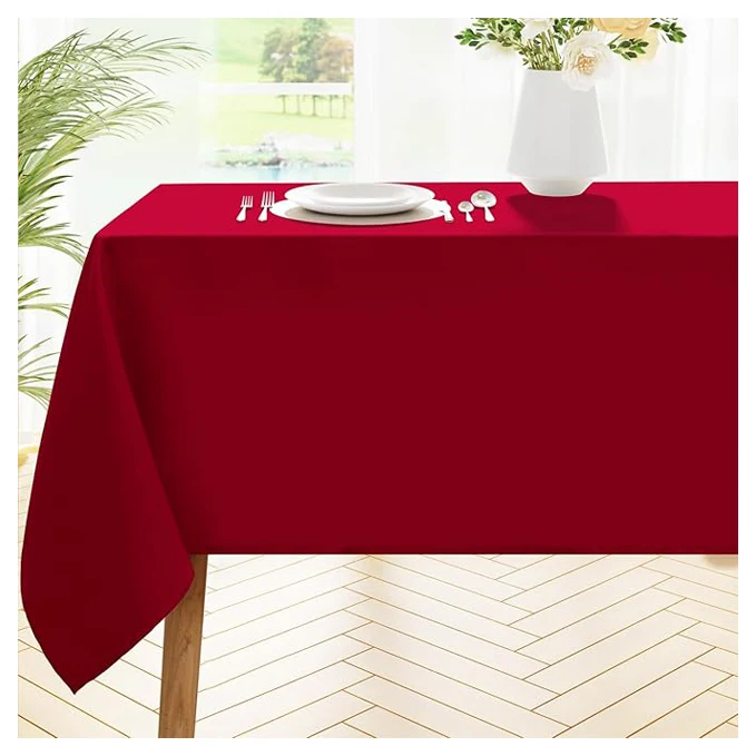 Custom Printing Luxury Polyester Tablecloths Rectangular Table Cloths for Wedding Party Banquet Events
