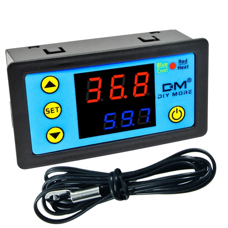 W3231 Temperature Controller DC12V 24V AC110V 220V Digital Thermostat Thermoregulator for Incubator Box Temperature Meter Test
