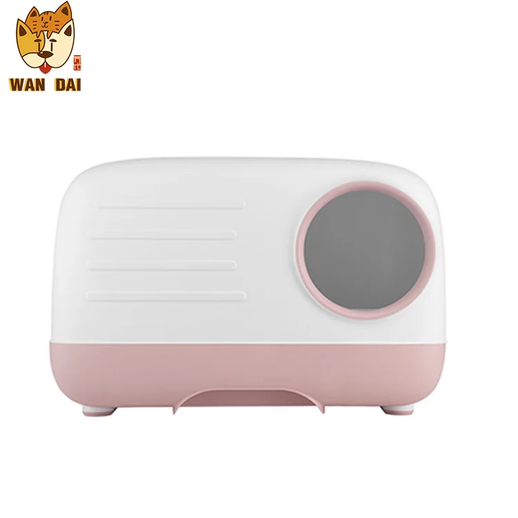 
Retro modeling design front entry cat litter box large capacity cat litter box with Ozone deodorization function 