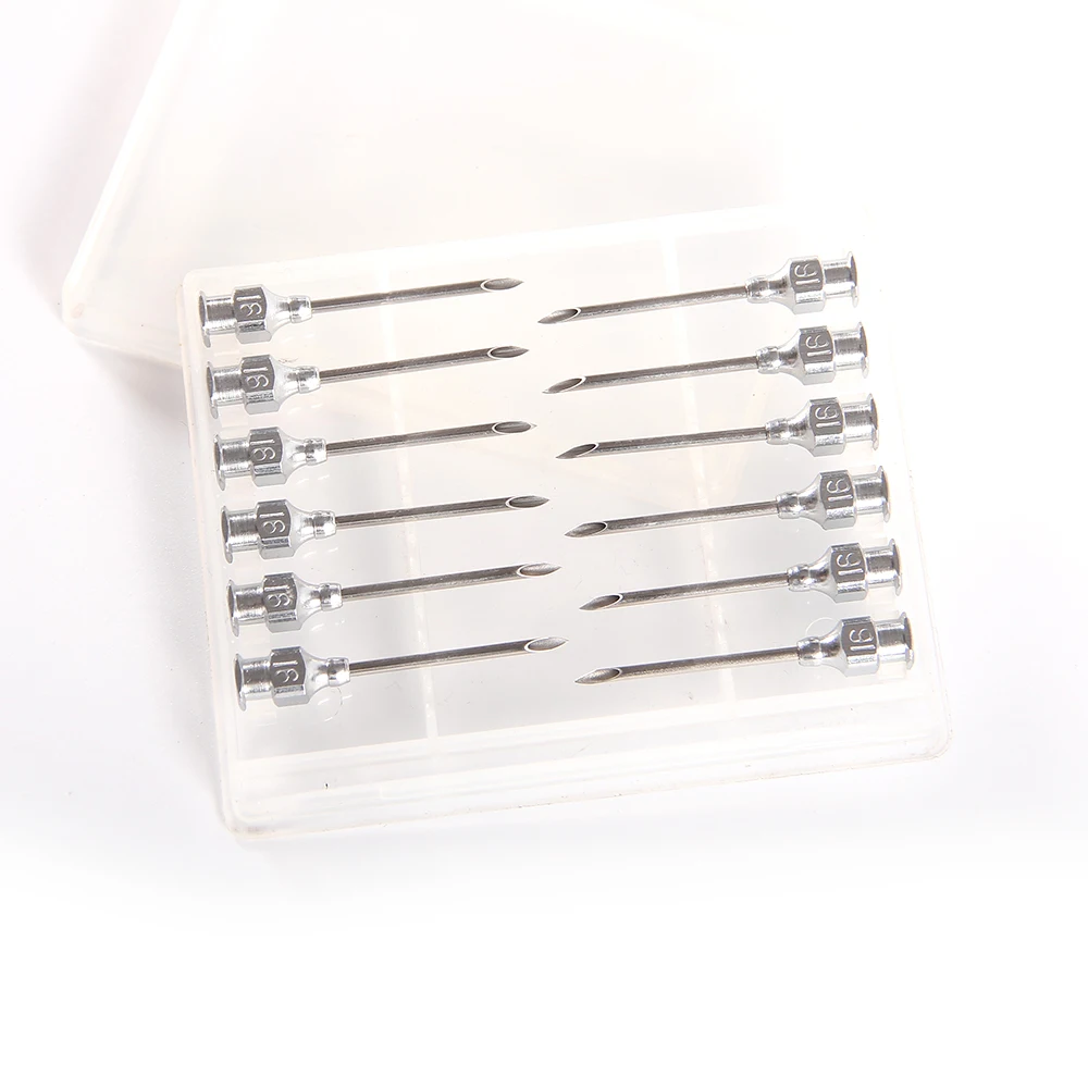 Иглы для подкожных инъекций ветеринарный шприц иглы из нержавеющей стали ветеринарное инъекция вакцины повторно инжектор