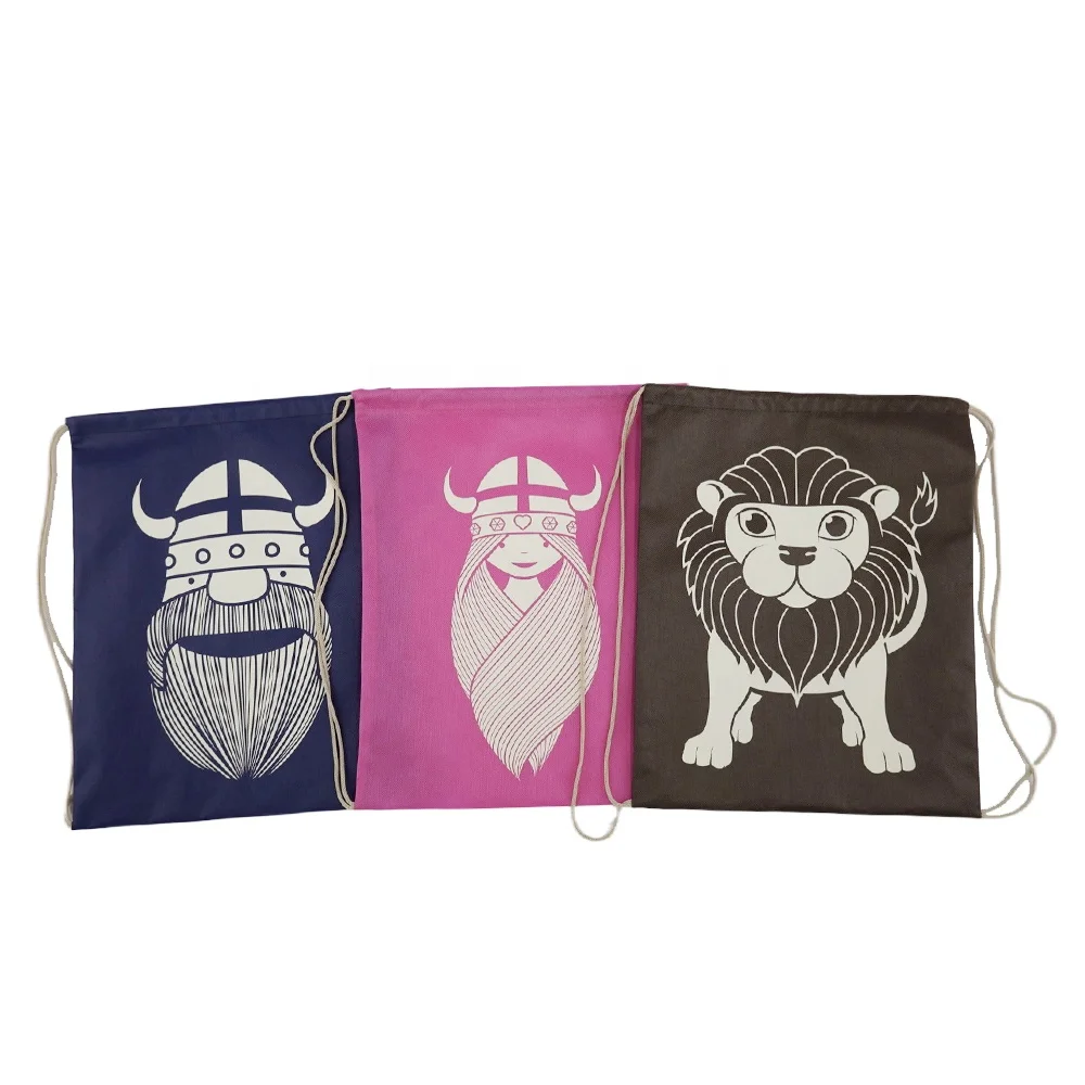 Новый дизайн бесплатный образец рюкзак Нетканая сумка на шнурке школьный