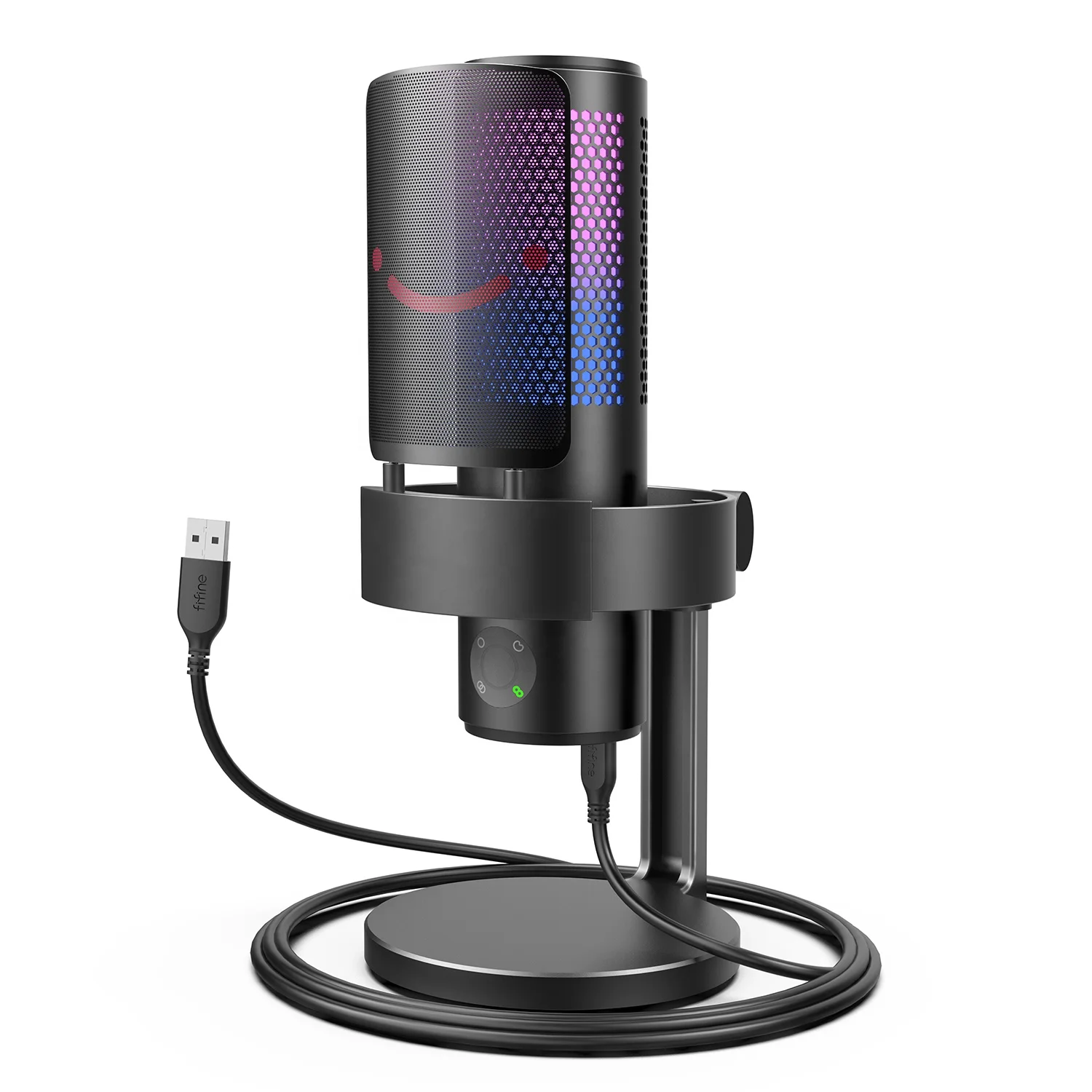 Профессиональные студийные микрофоны Fifine A9, игровой микрофон RGB, Usb конденсаторный микрофон, микрофон (1600468504294)