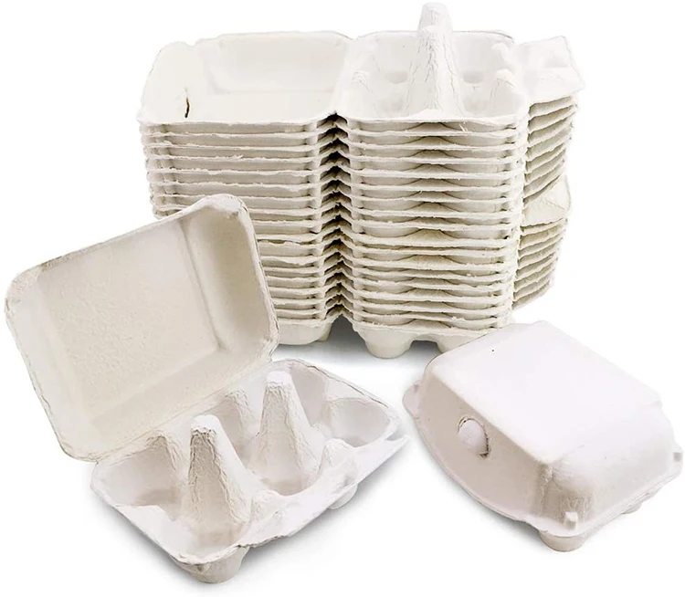 Recycle Custom Reusable Chicken 6/12 Pulp Colored Paper Egg Carton