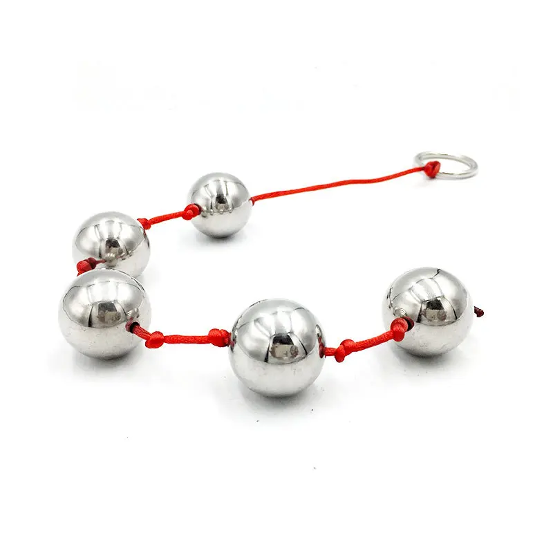 Sex Toys Sexual Products Back Court Stainless Steel Bead 5 Balls
