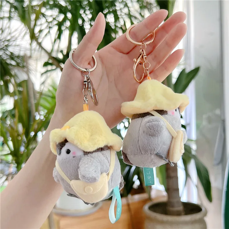 Japanese Mini Cute Penguin Plush keychains toys Outfit Kid Gift kawaii Stuffed animal toys Penguin Doll Dressed Plush keychain