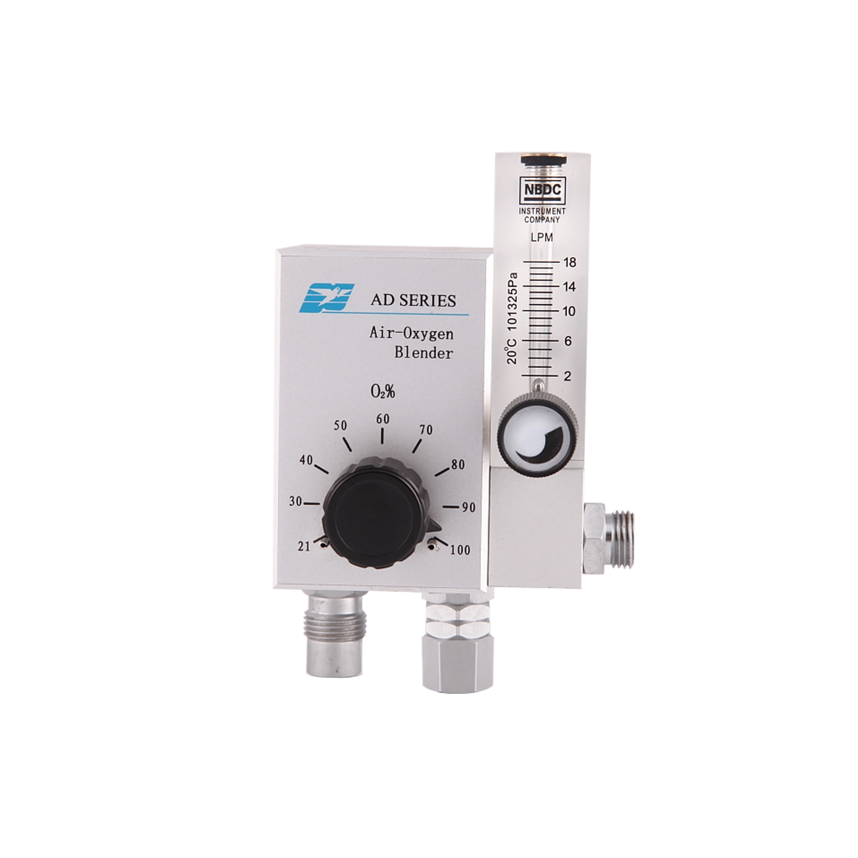 Air oxygen blender stable performance supply mixed oxygen gas from 21% to 100%