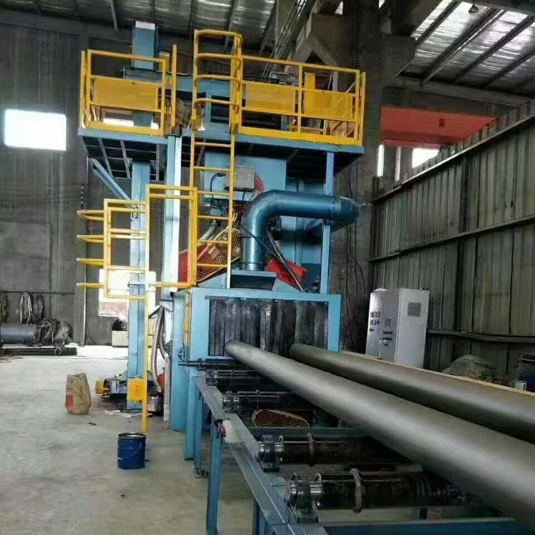 steel plate shot blasting cleaning machine and auto painting line