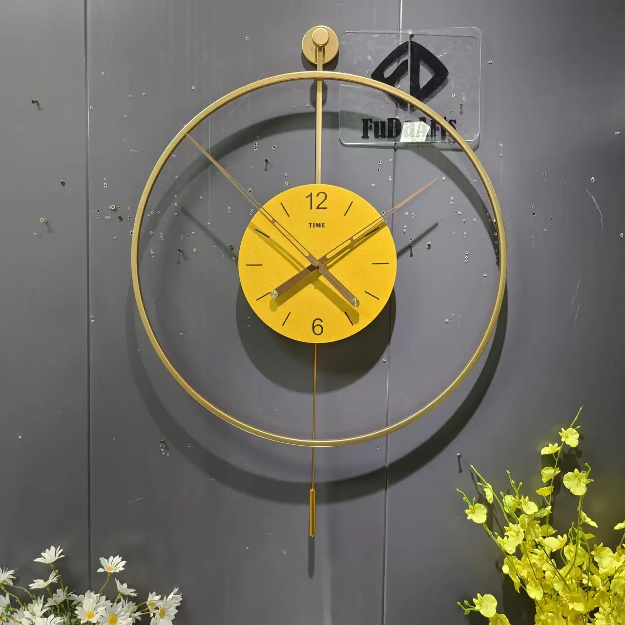 70*79 large Pendulum dropshipping products 2024 modern lwall hanging clock decorative metal wall watch clock home house decor