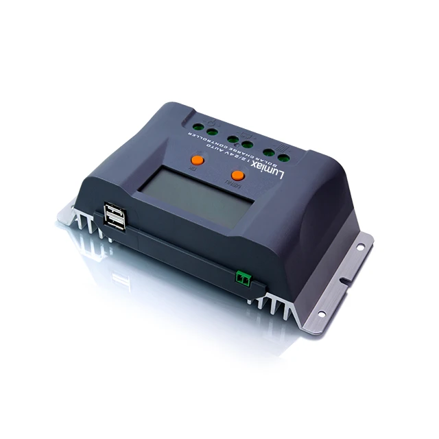 Lumiax 30A 12v 24v USB LCD display PWM solar charge controller