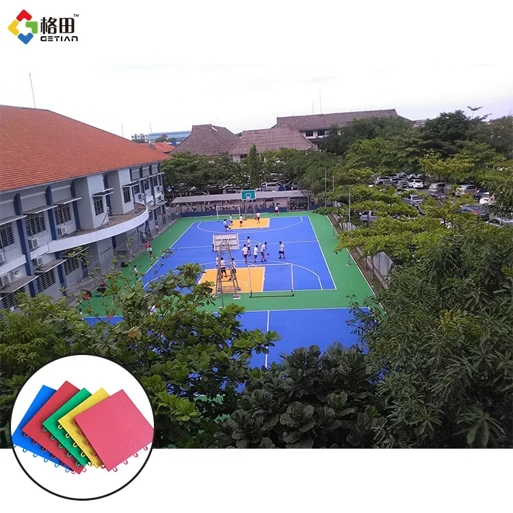 Getian China Children sports flooring basketball court Indoor Playground Equipment/preschool Flooring