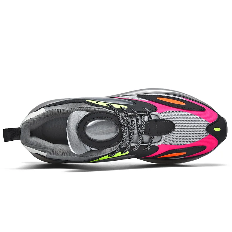 Factory Price Breathable Light Weight Men Fashion Sneakers E-TPU Mesh Running Shoes With Iluminate Lace