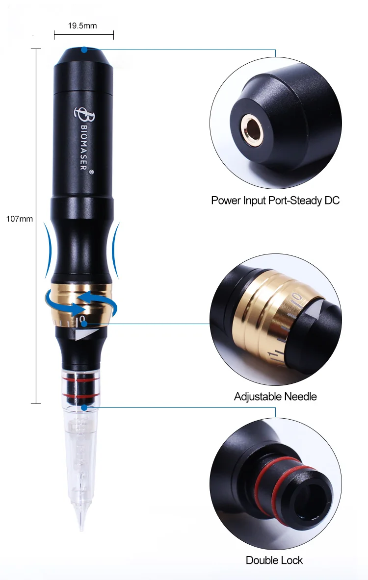 
Professional Qualified Biomaser Portable Permanent Makeup Machine P70 Eyebrow Tattoo Machine Microshading 