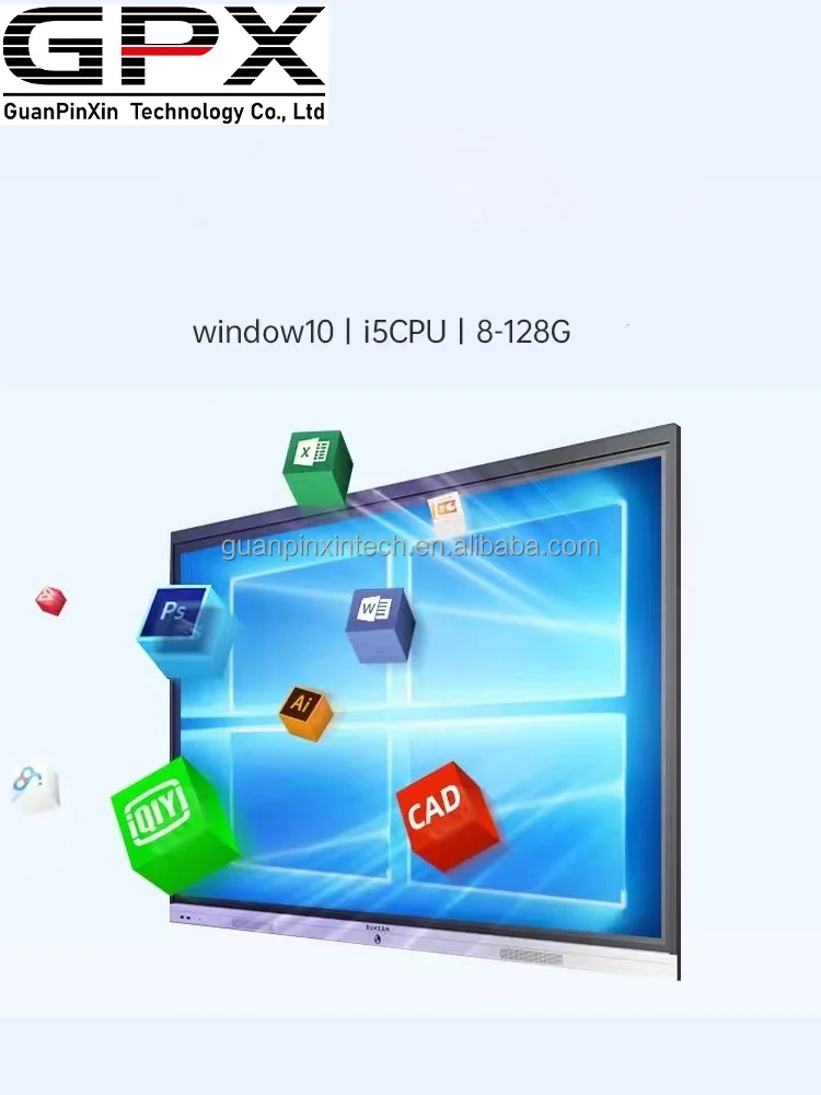 OEM ODM 4K Dual System Smart Digital Board 55 65 75 86inch digital interactive whiteboard