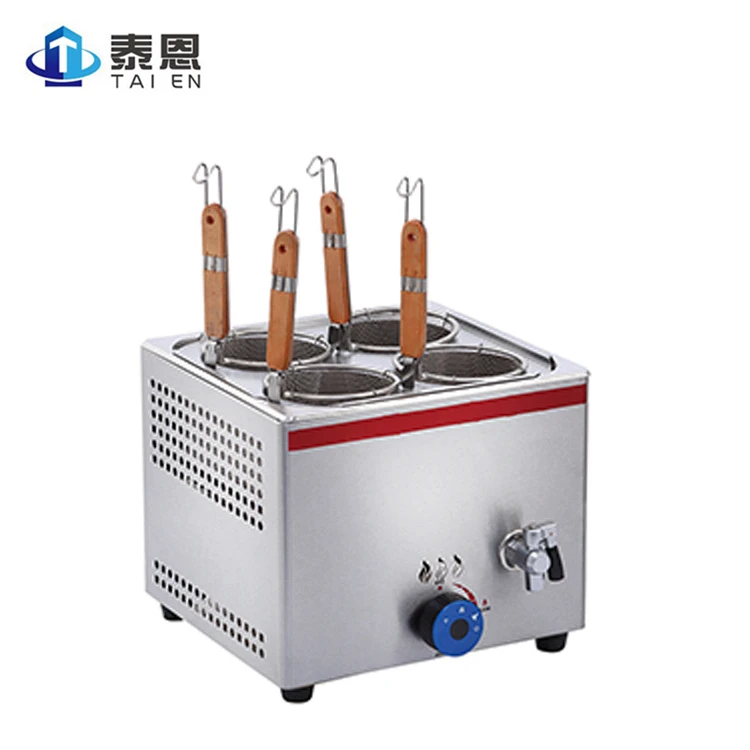 
Professional Stainless Steel Counter Top Cooking Equipment 2 Basket Commercial Industrial Gas Pasta Cooker /Noodle Boiling Stove 