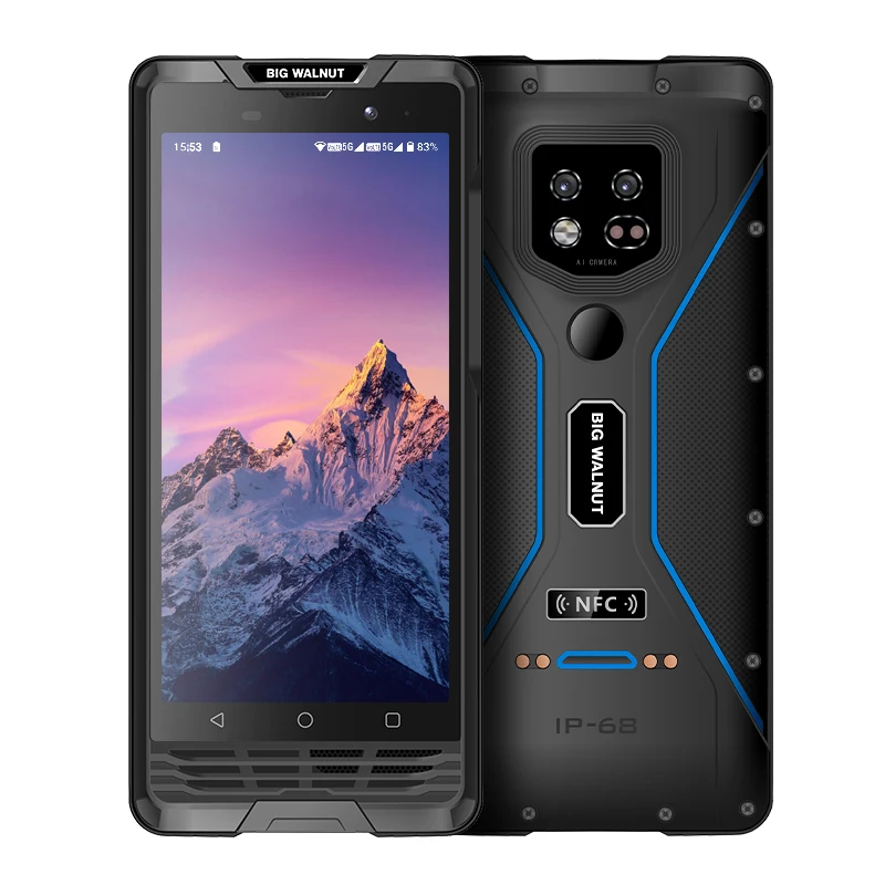 BIG WALNUT B2 Europe and America 2023 newest infrared thermal imaging instrument 5G waterproof smart PoC intercom rugged phones