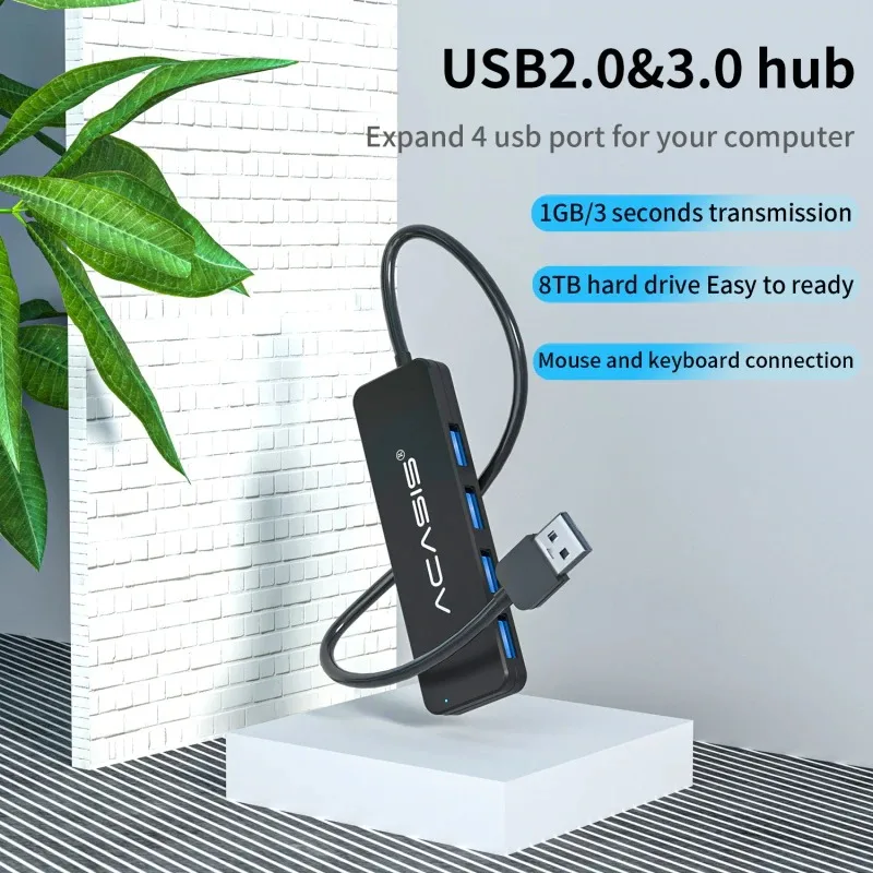 Концентратор USB 3 0 4 порта 2 внешний разветвитель с портом Micro зарядка для Mac ноутбуков компьютеров аксессуары