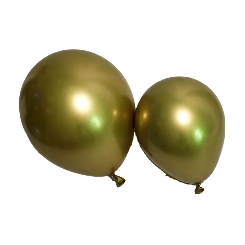 Party&wedding High Quality Metal Balloon Colorful Peal Metallic Latex Balloons Decoration Chrome Balloons Eco-friendly Single