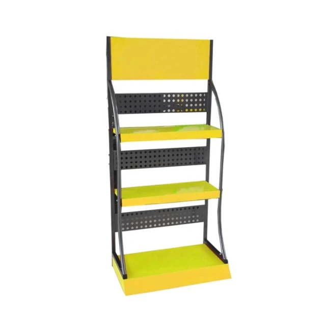 Promotion Foldable Display Racks Collapsible Merchandiser Standing Cardboard Tray Display
