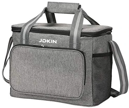 Leakproof Collapsible Cooler Bag 24-Can Insulated Soft Cooler Portable Cooler Tote Large Lunch Bag with Shoulder Strap for Work