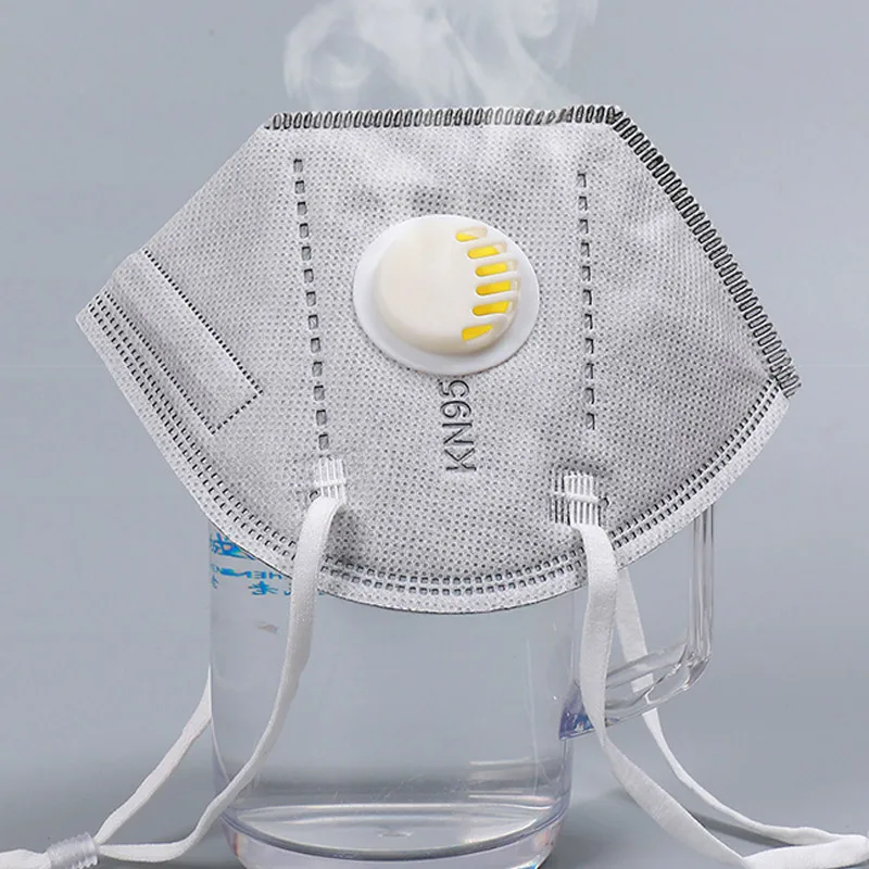6ply disposable anti dust earloop kn95-mask activated carbon kn95-mask with filter 3d ffp2 face mask