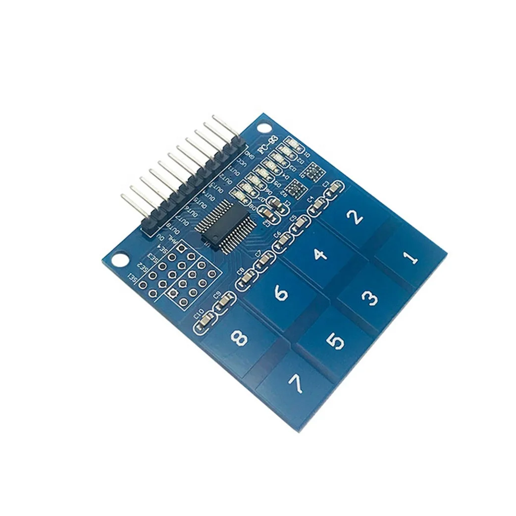 Taidacent Electronic ComponentsTTP226 8 Channel Digital Capacitive Touch Switch Module Capacitive Touch Sensor Switch