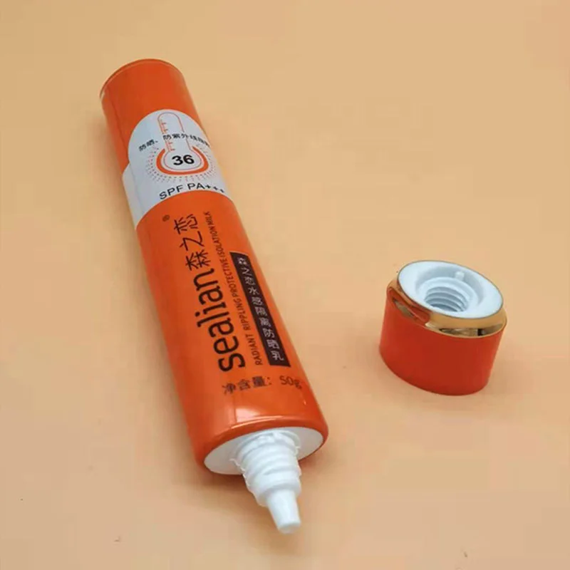 30ml  body care flat oval bb cream sun cream plastic tube for eye essence cosmetic tube packaging bb cream tube container