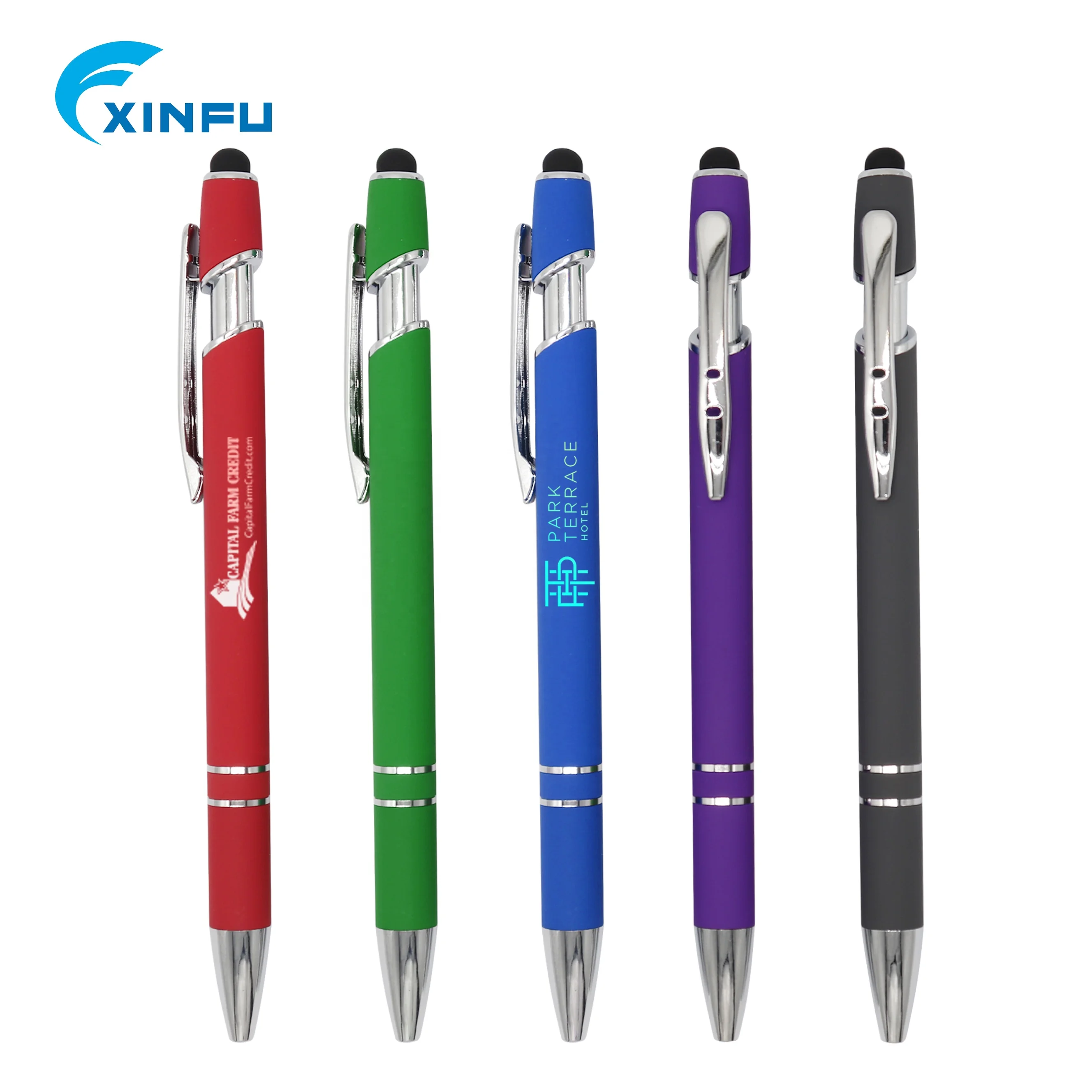 2020 Promotional advertising ballpoint pen gift stylus with custom logo