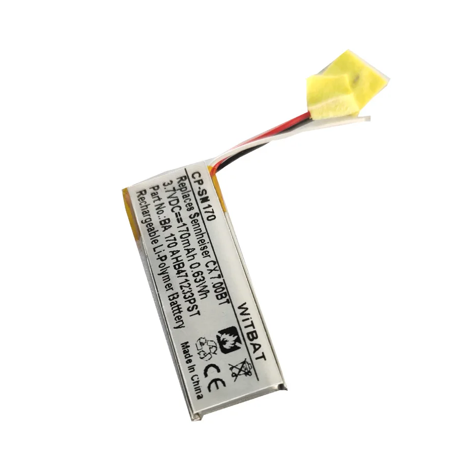 BA 170, AHB471233PST for Sennheiser Momentum In-Ear Headphone Battery