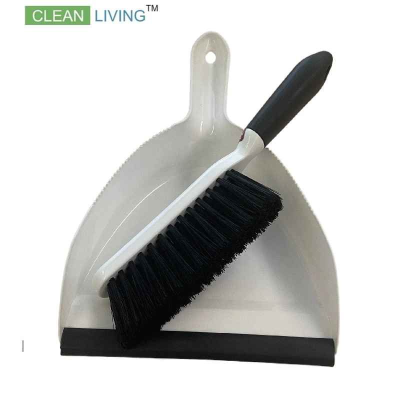 Dustpan and Brush Set with soft lip for Table Cleaning