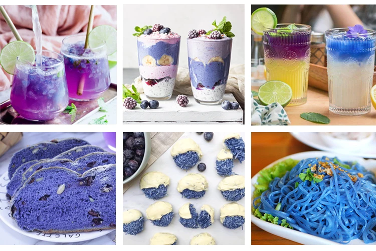Pincredit Wholesale Private Label Butterfly Pea Flower Powder Blue Matcha