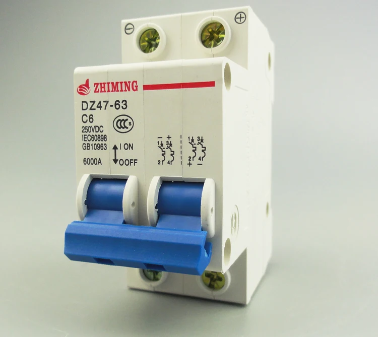 ZHIMING Brand Electrical Leakage Circuit Breaker 1P AC C Curve 20A RCCB/RCD Circuit Protector