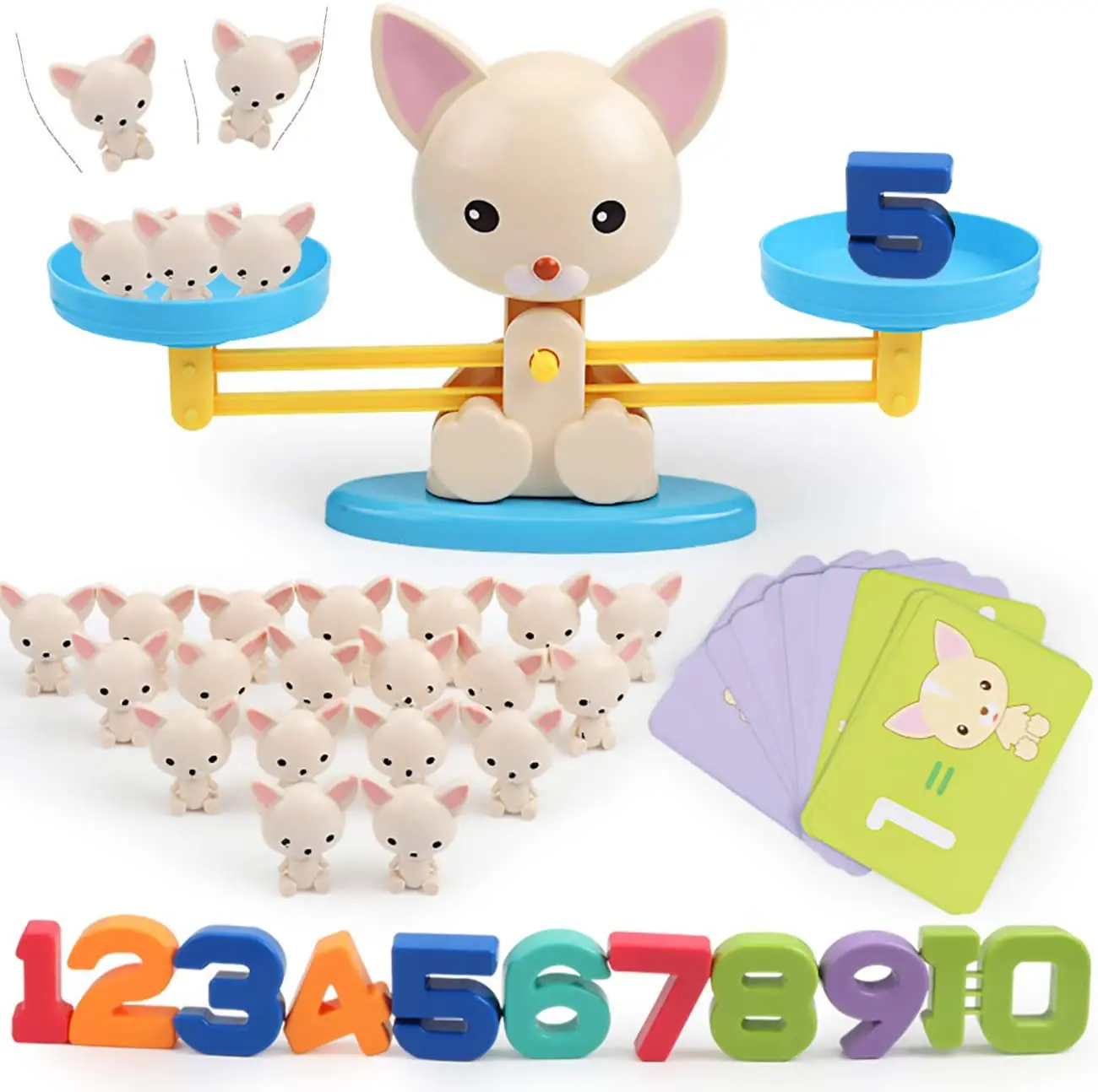 Балансирующая крутая математическая игра с цифрами и стеблями, детские развивающие игрушки Монтессори для детей