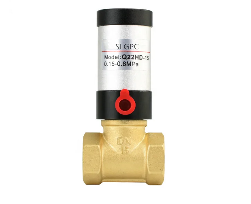 China Factory SLGPC Brand  Q22HD Series Brass Pneumatic Air Control Valve Q22HD-15 Q22HD-20 Q22HD-25 Q22HD-32 Q22HD-40 Q22HD-50