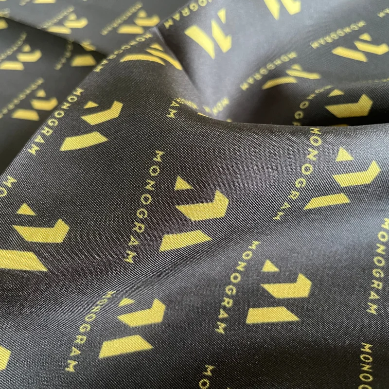 Fast shipping Custom logo printing silk scarf for women 70x70