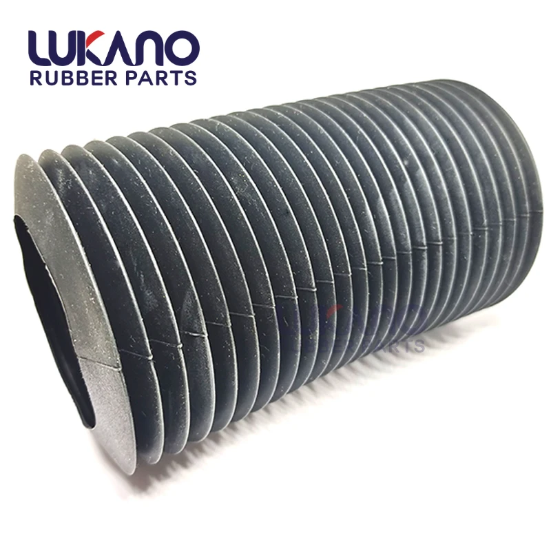 Silicone rubber bellows Flexible Corrugated Moulded Bellow rubber round black bellows