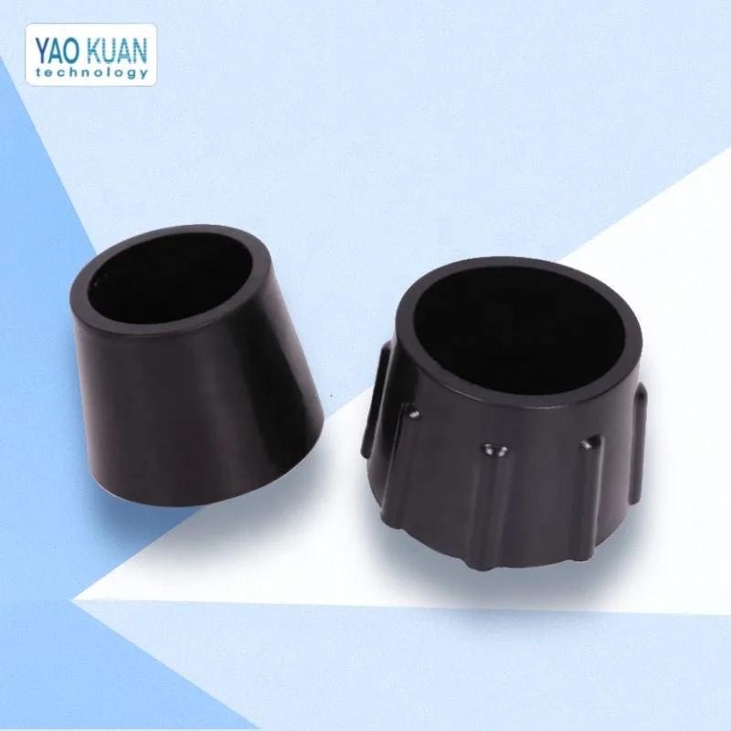 Black and white environmental protection rubber foot cover furniture table and chair leg non slip foot pad