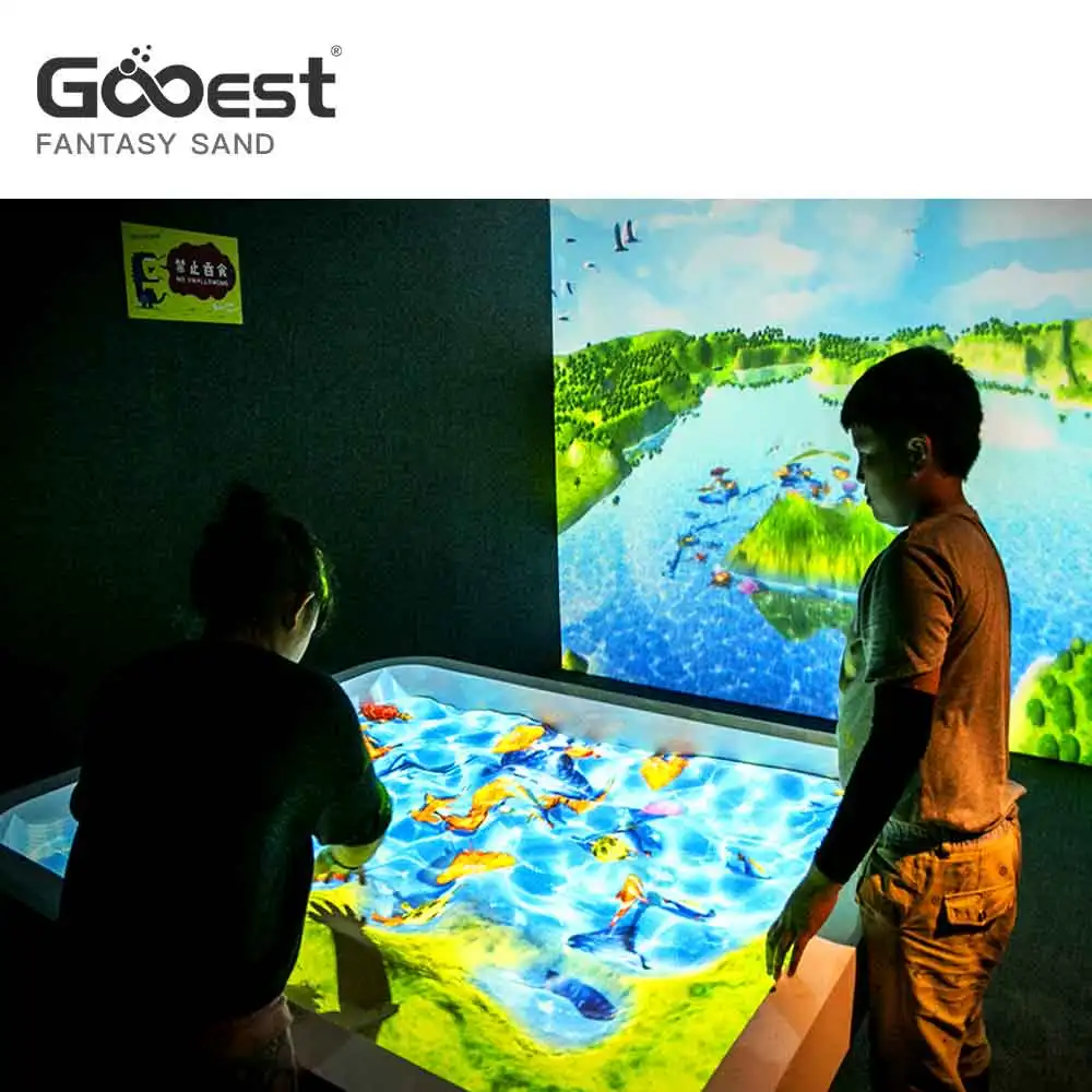 Hot sale indoor playground interact game  sandbox  projection